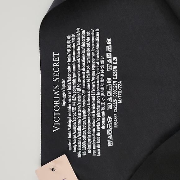 Victoria's Secret Incredible Floral Bikini & Black Hiphugger/Hipster Size Medium - Picture 11 of 12